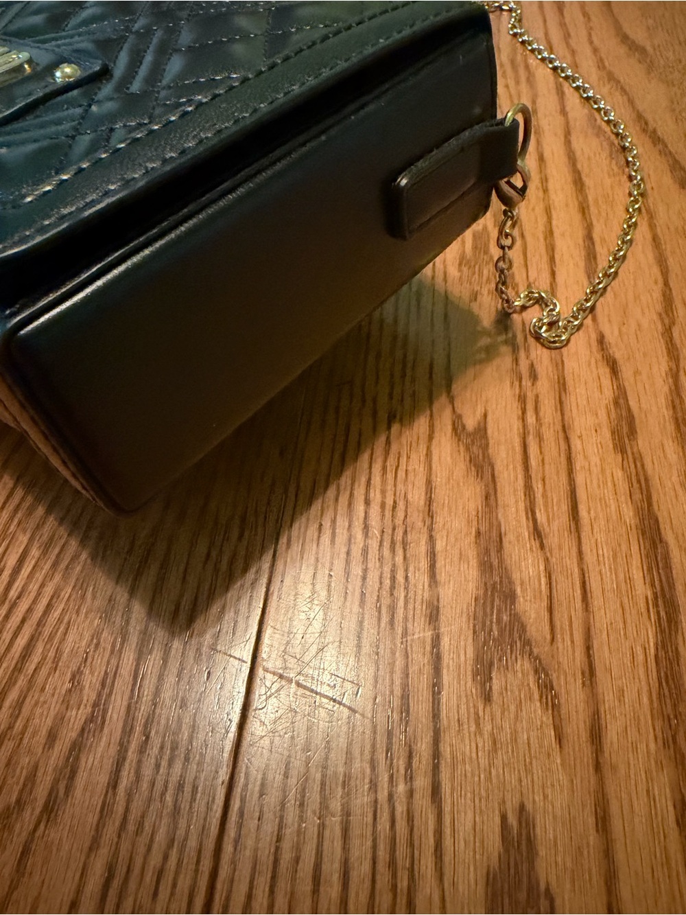 Love Moschino Black Quilted Top-Handle Crossbody Purse - Picture 5 of 9